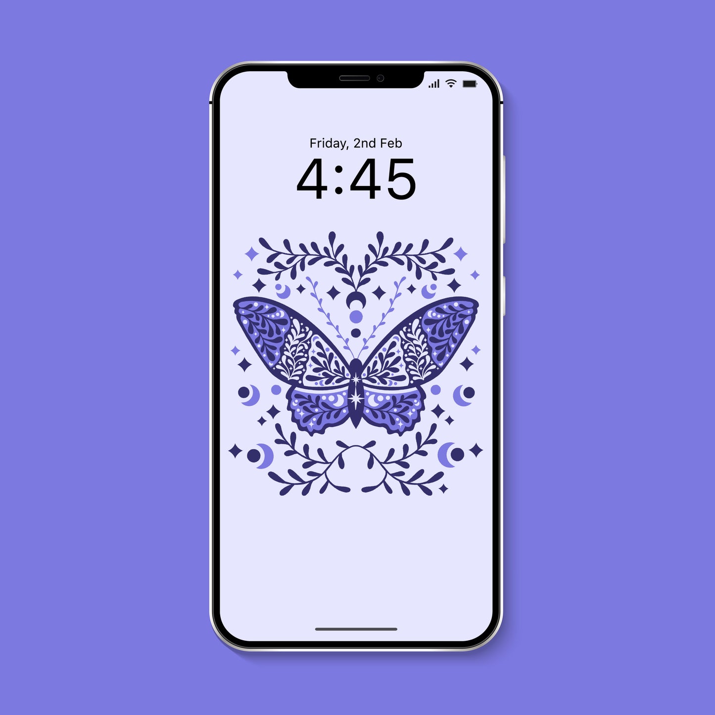 Celestial Moth Digital Wallpaper