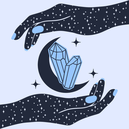 Mystical Crystal Digital Wallpaper