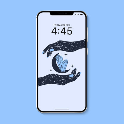 Mystical Crystal Digital Wallpaper