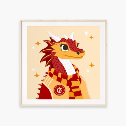 Gryffindor Dragon Print-SQ0129810