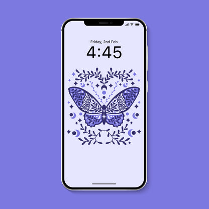 Celestial Moth Digital Wallpaper