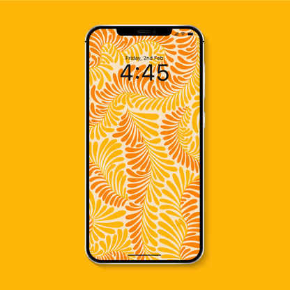 Sunlit Botanical Phone Wallpaper